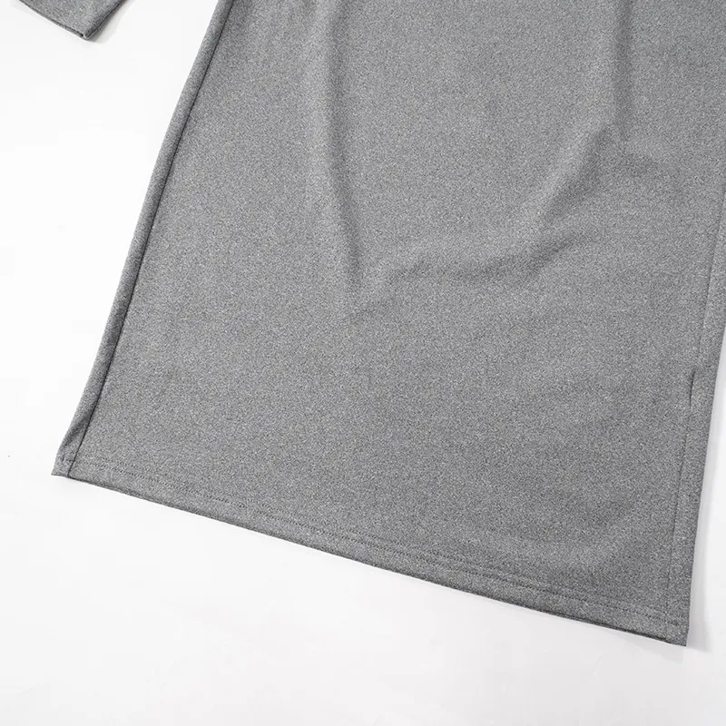 Casual Plain Polyester Dress Women-3