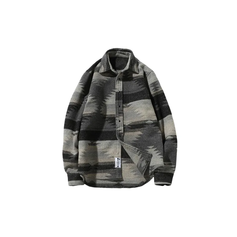 Casual Warm Cotton Blended Fabric Jacket-0