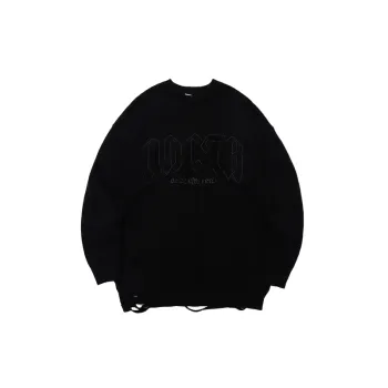 Retro Washed Loose Cotton Sweater
