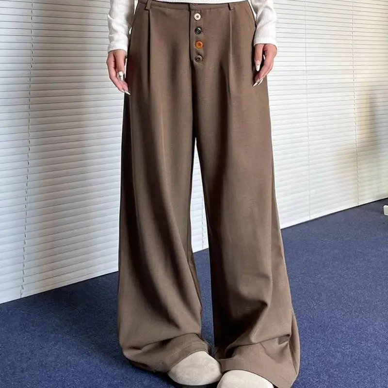 Retro Loose Casual Pants Women-3