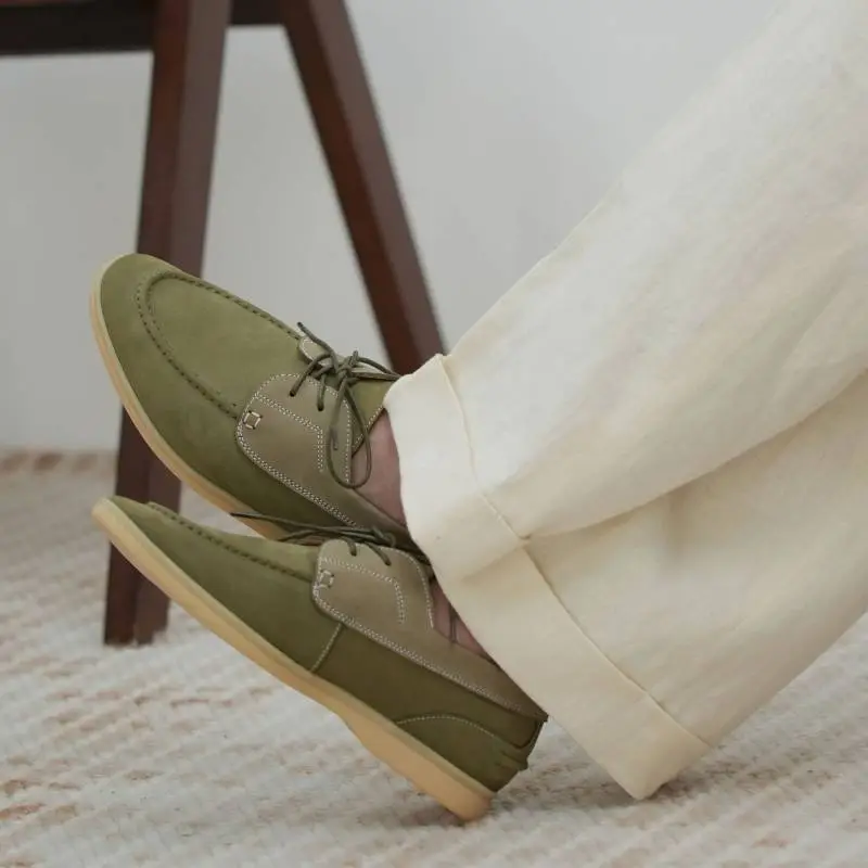 Casual Leather Boat Shoes-2