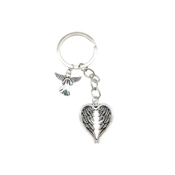 Simple Metal Keychain Unisex