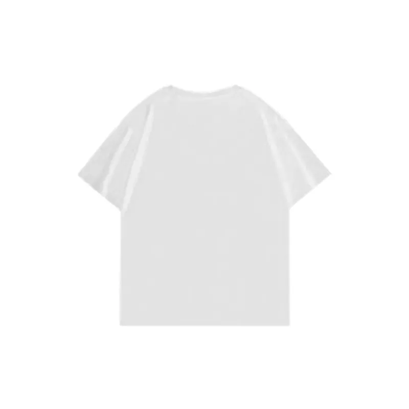 Loose Plain 100% Cotton T Shirt-1