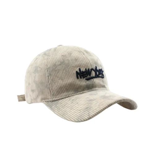 Retro Corduroy Letter Embroidered Cap Outdoor Sun Hat