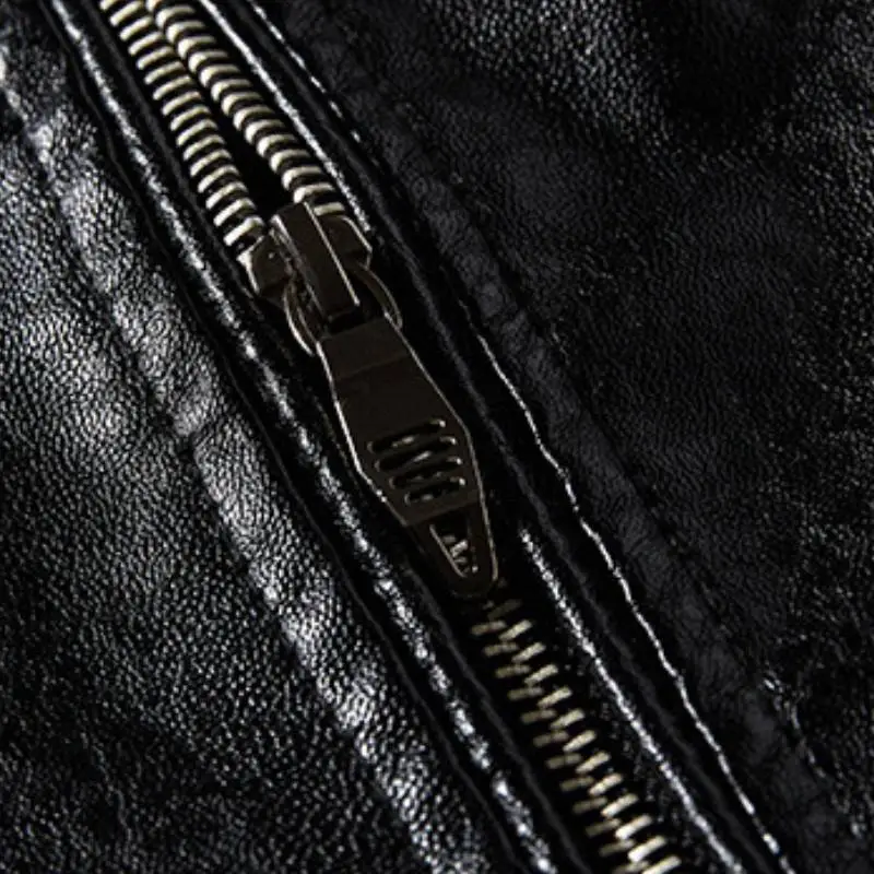 Funky Warming PU Leather Jacket-5