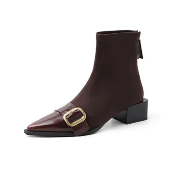 Fashion Zipper Ankle Boots