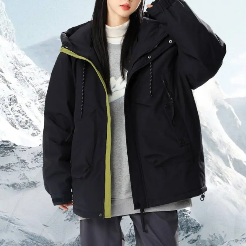 Fashionable Warming White Duck Down Jacket-2