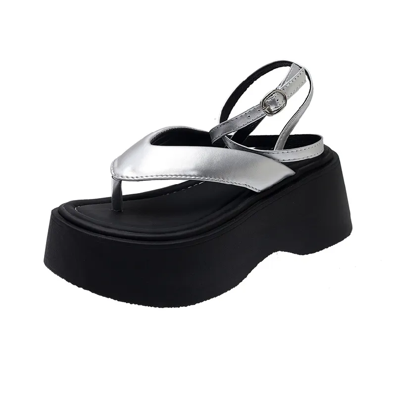 Simple Plain Beach Sandals-5