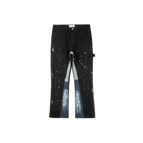 Retro Ink Painting Jeans