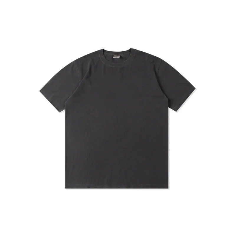 Retro Washed Combed Cotton T Shirt Unisex-0