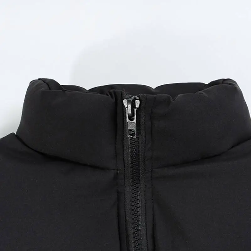 Casual Loose Blended Synthetic Fabrics Quilted Jacket-4