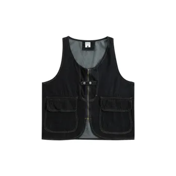 Trendy Functional Denim Vest