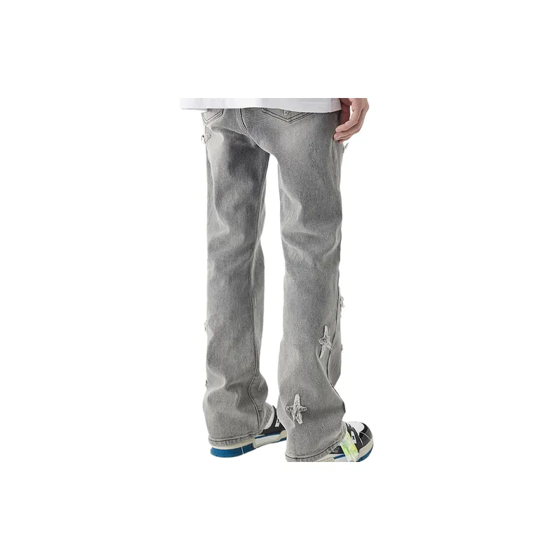 Retro Embroidery Jeans-7
