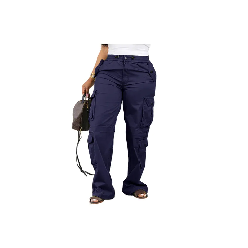 Fashionable Simple Cargo Pants-3