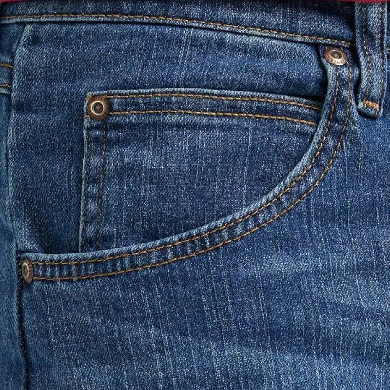 Casual Straight Leg Jeans Unisex-2