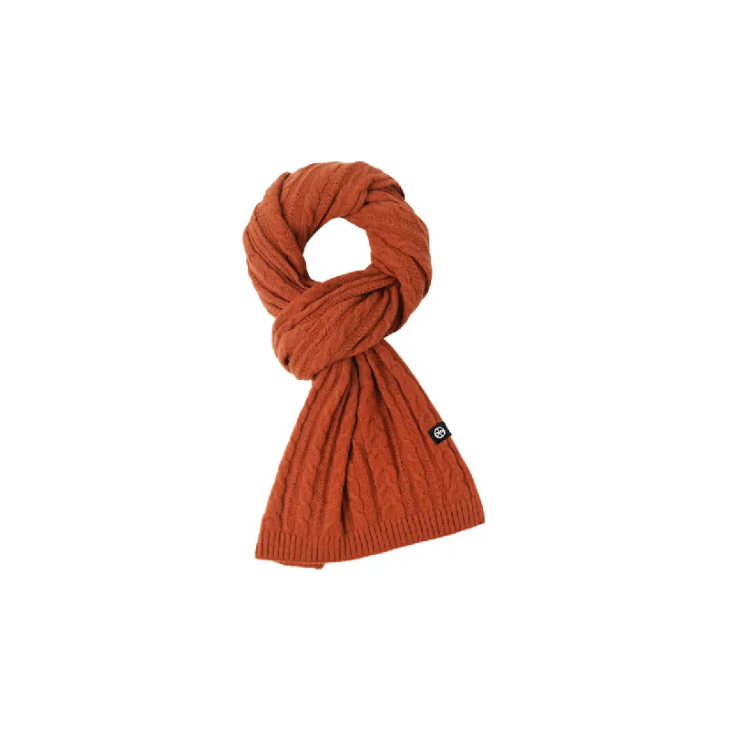 Retro Plain Knit Scarf-6