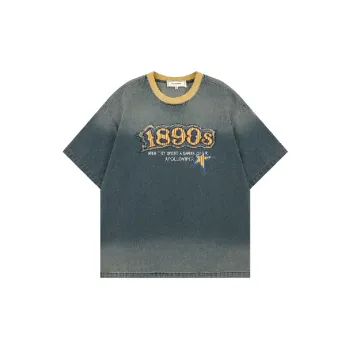 Retro Casual Denim T-Shirt