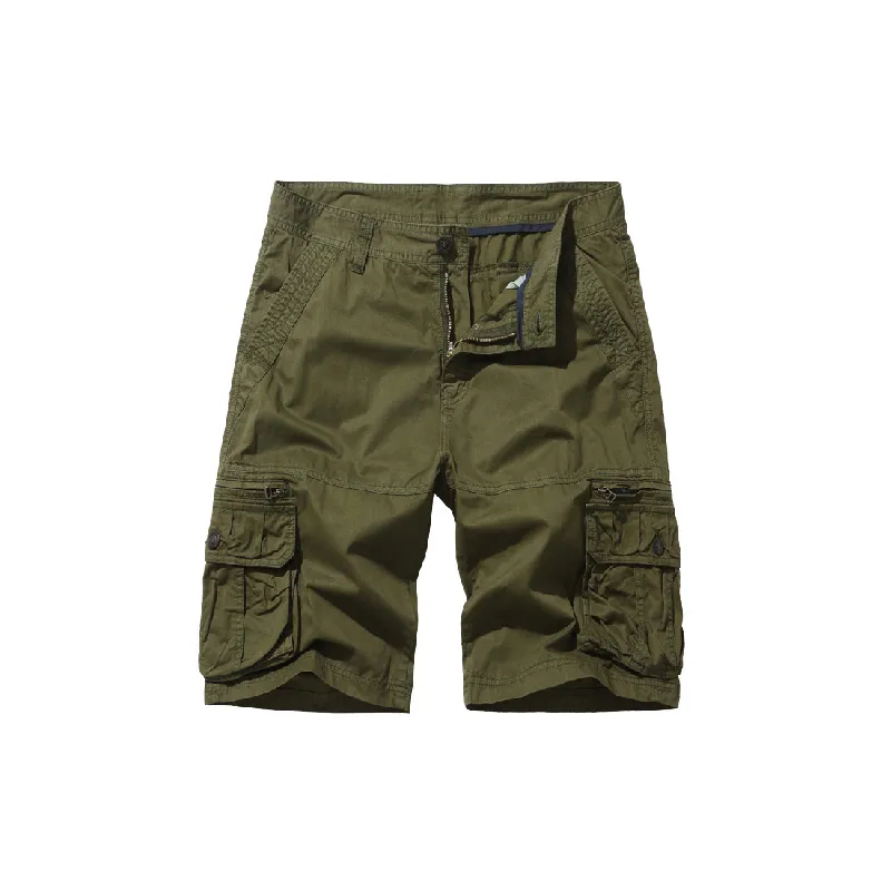 Simple Fashionable Cotton Cargo Shorts-0