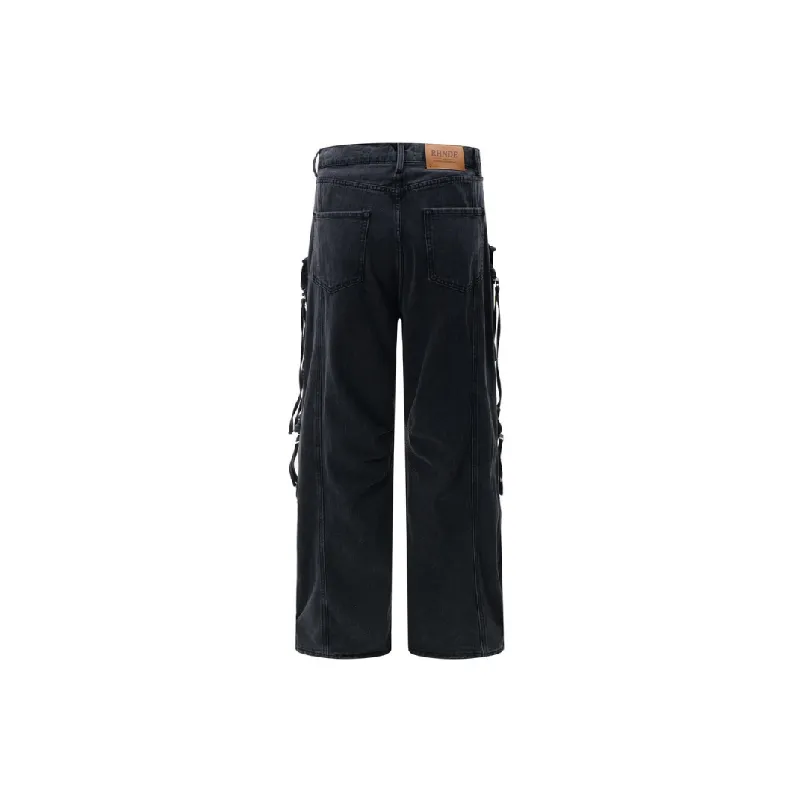 Loose Fashion Cotton Blended Fabric Cargo Pants-1