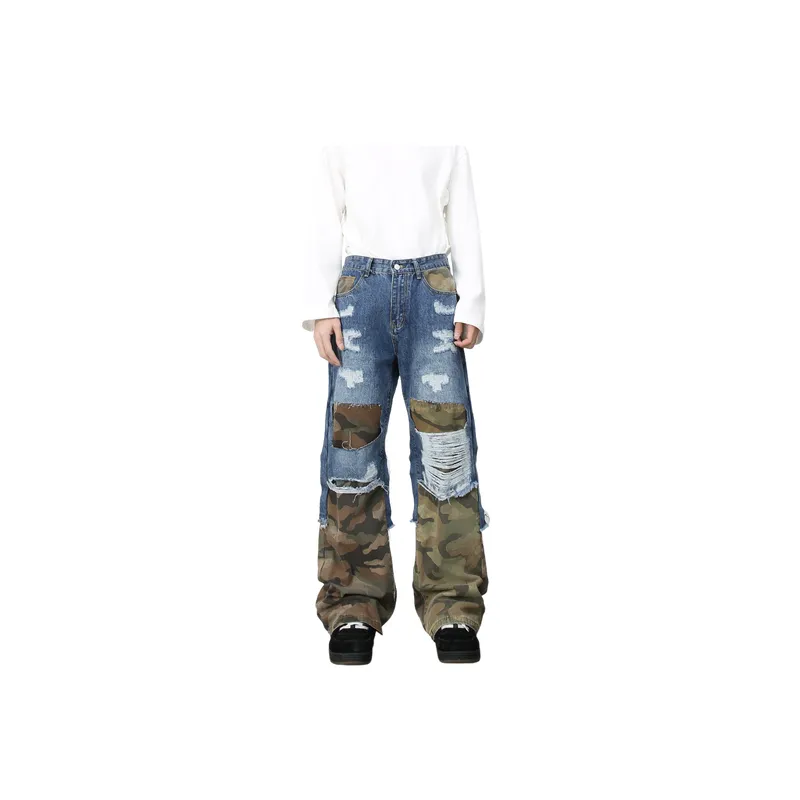 Simple Ripped Jeans-1
