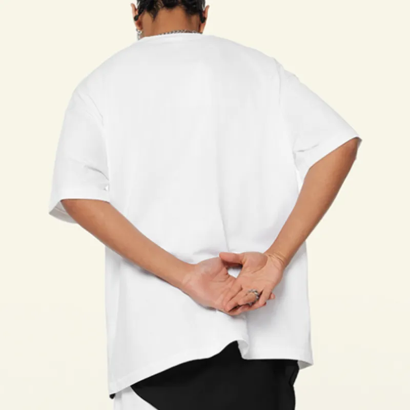 Simple Loose 100% Cotton T Shirt-2