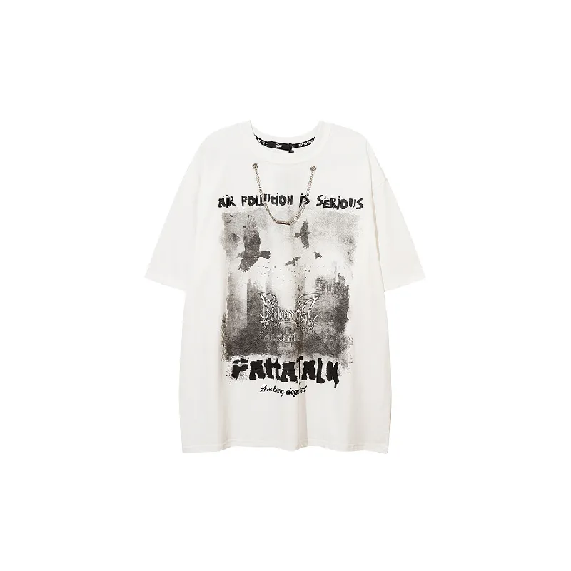 Simple Loose Cotton T Shirt