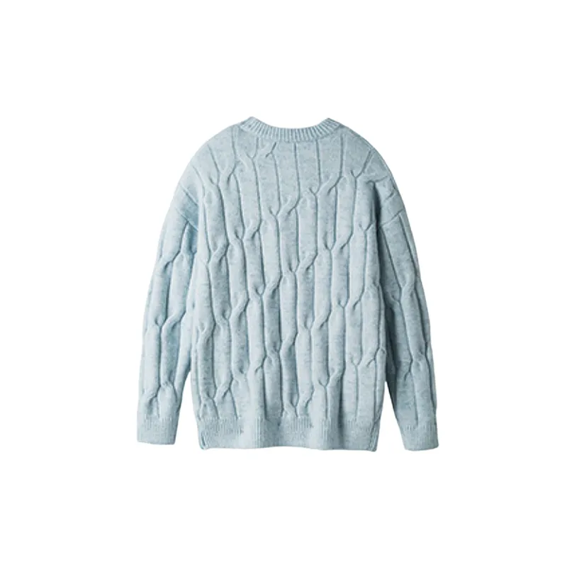 Trendy Plain Polyester Sweater-11