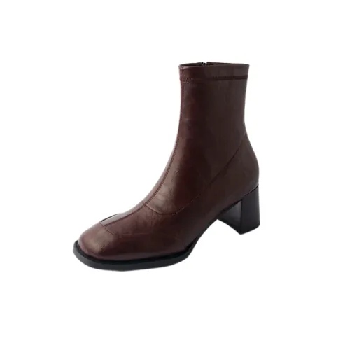 Fashionable Plain Ankle Boots