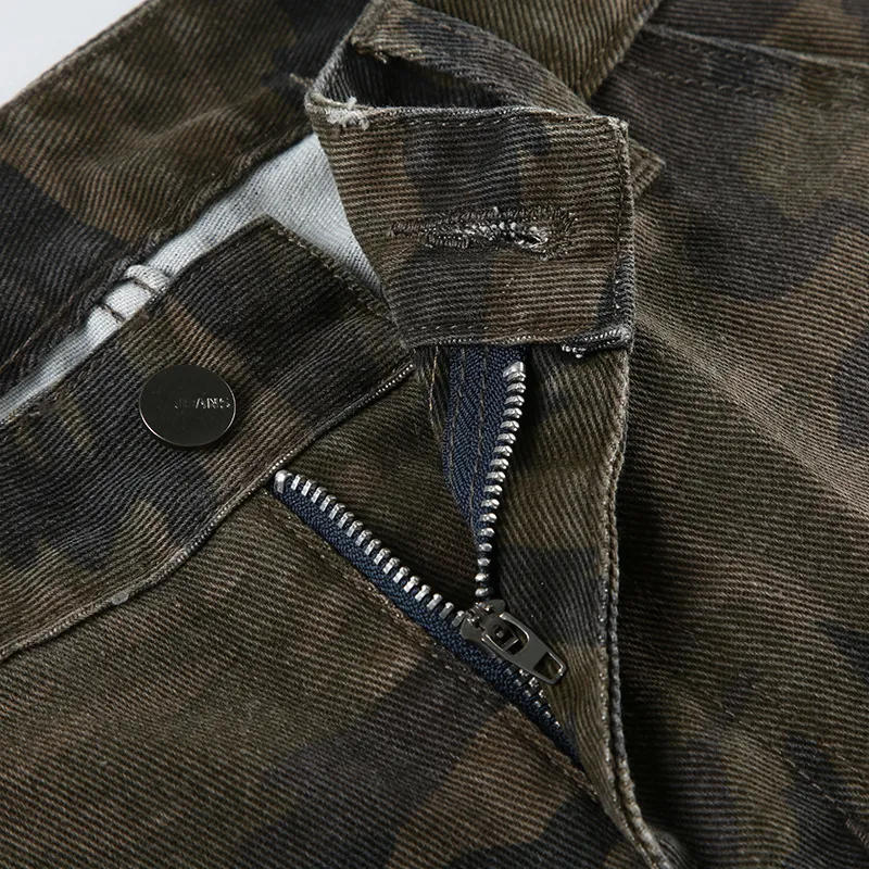 Retro Camo Jeans Women-4