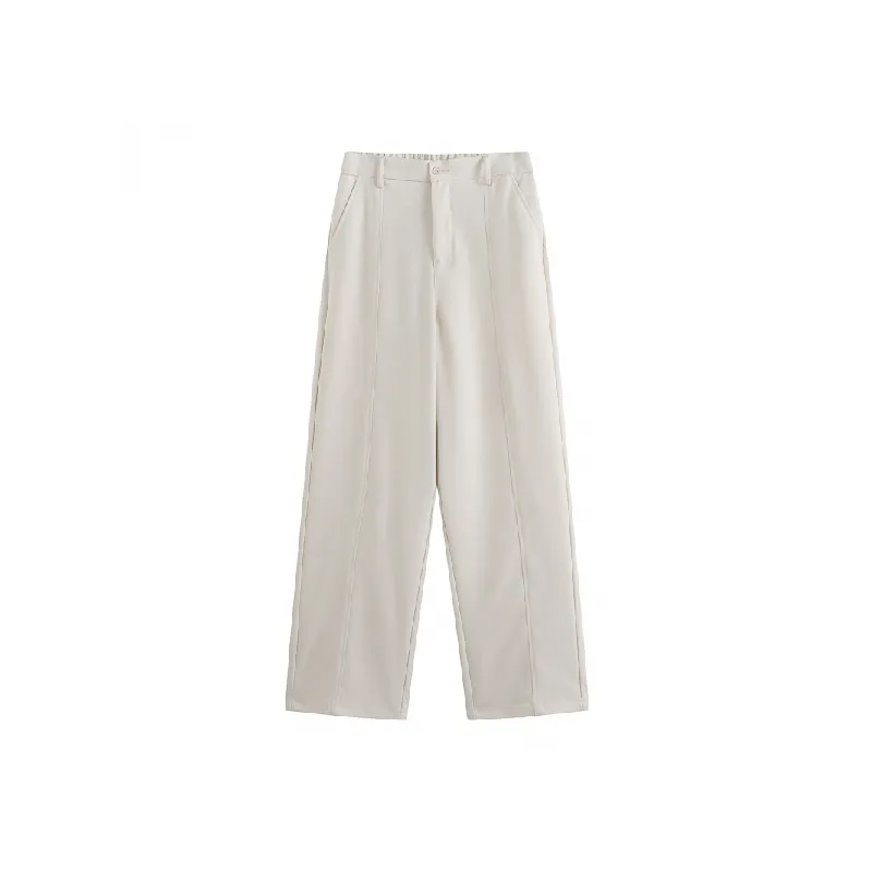 Casual Loose Blended Synthetic Fabrics Suit Trousers-0