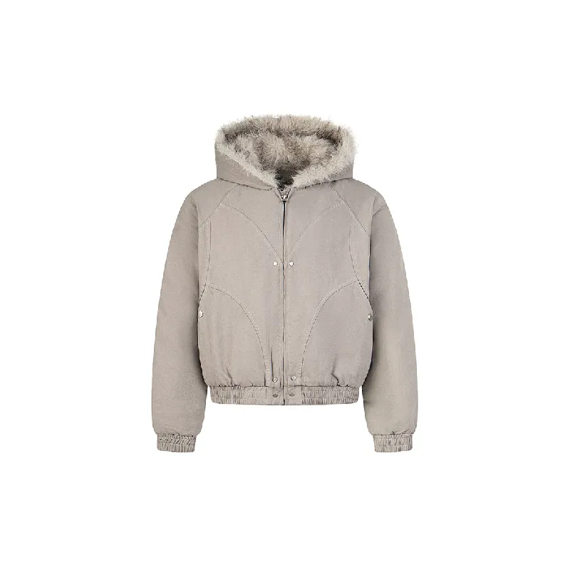 Simple Trendy Cotton Quilted Jacket-0