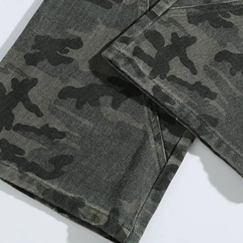 Retro Street Cotton Blended Fabric Cargo Pants-6