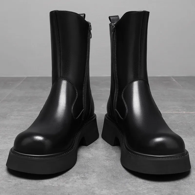 Fashionable Zipper Martin Boot-2