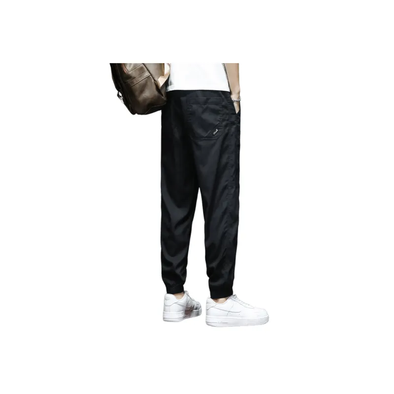 Solid Color Simple Multi color Stretch Casual Pants-1