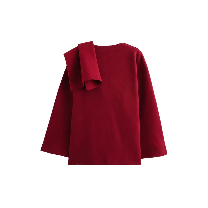 Casual Loose Knitted Fabric Knitwear Women-1