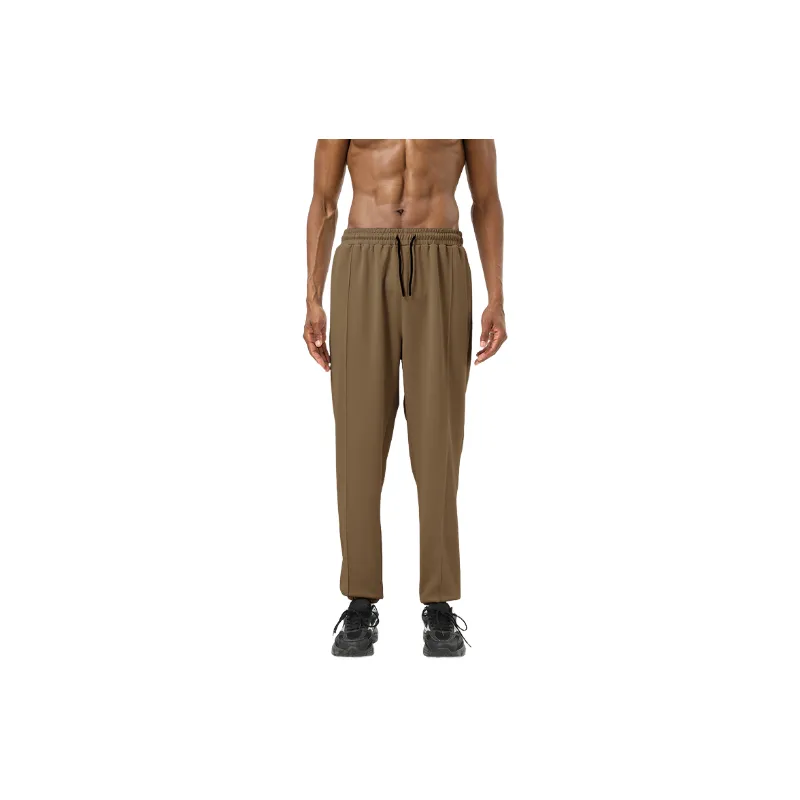 Sporty Loose Blended Synthetic Fabrics Casual Pants-8