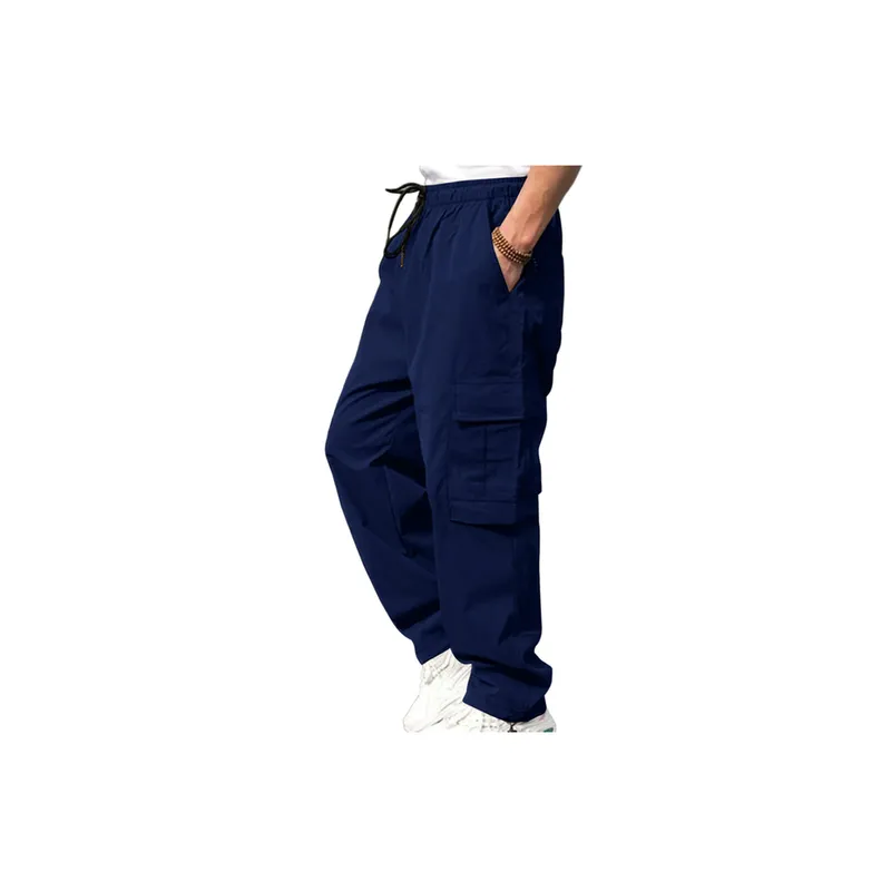 Loose Straight Casual Trousers-10