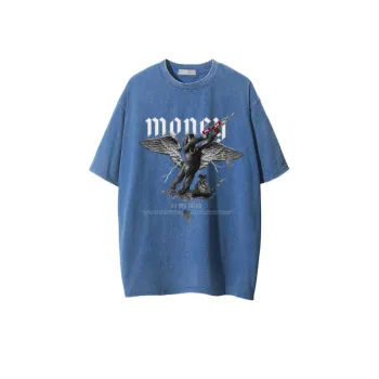 Angel Print Washed T Shirt