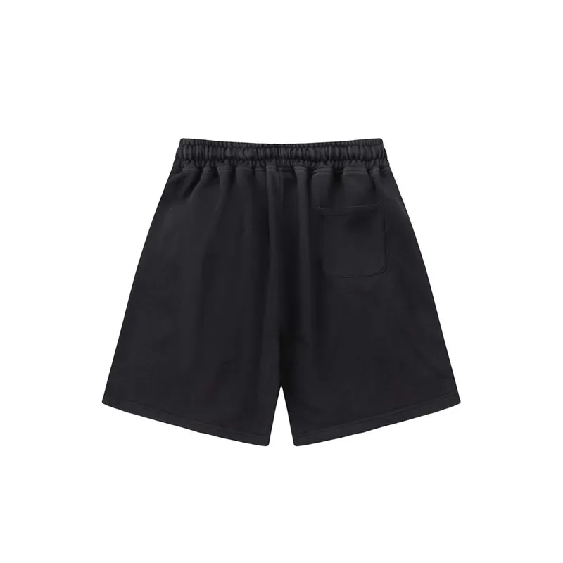 Creative Graffiti Print Ripped Shorts-5