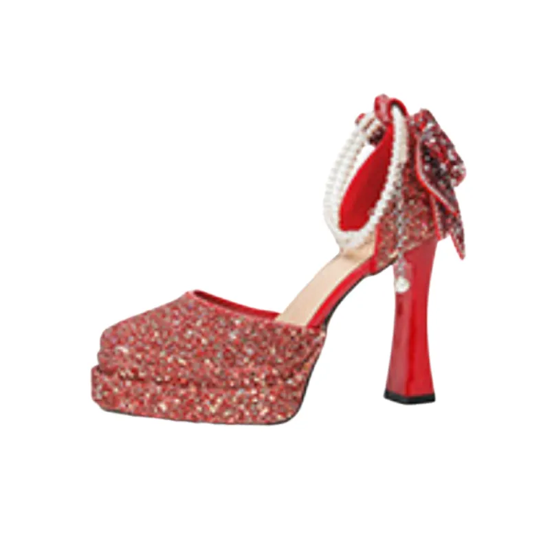 Casual Waterproof High Heels-3