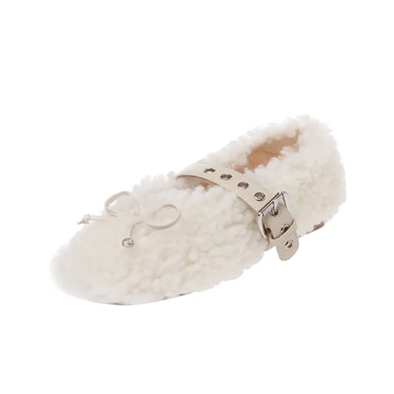 Bow Warm Cotton Shoes