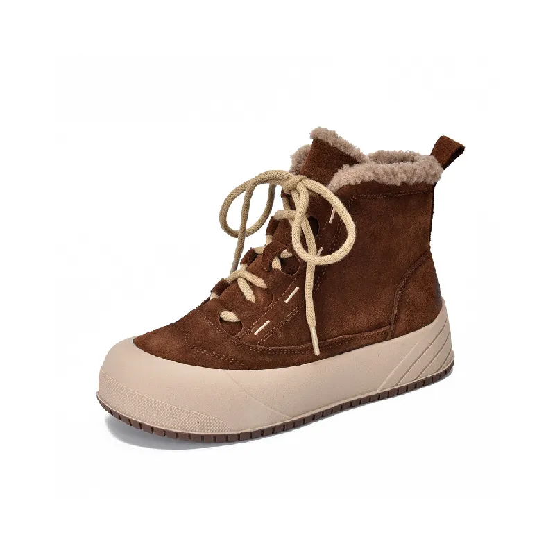 Casual Retro Warming Ankle Boots-0