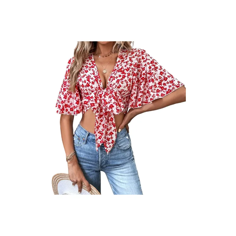 Boho Printed Chiffon Shirt-4