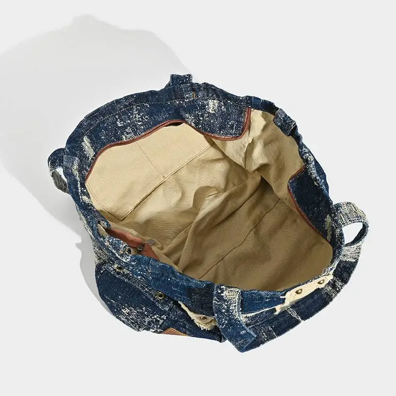 Fashionable Contrast Color Shoulder Bag-3