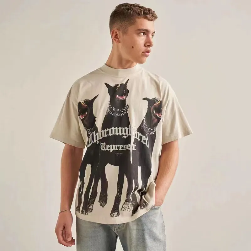 Fashion Washed 100% Cotton T Shirt Unisex-4