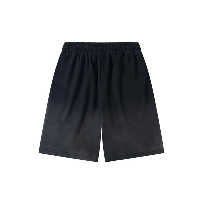 Casual Flame Letter Shorts-1