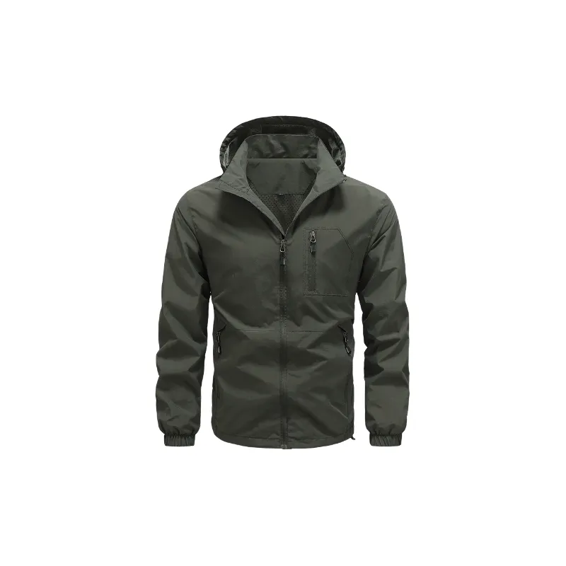 Simple Waterproof Nylon Jacket-4