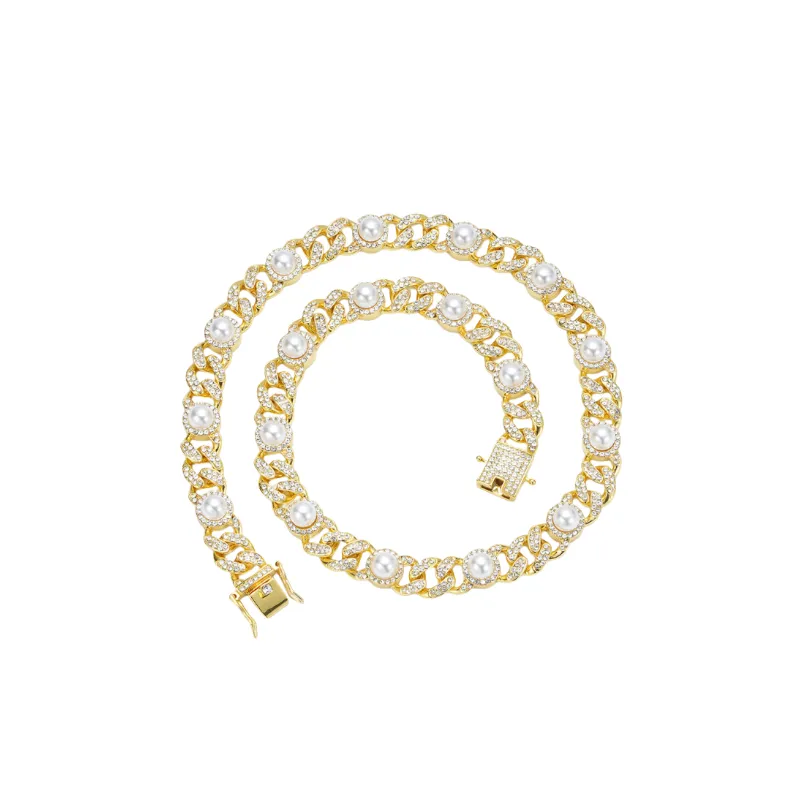 Funky Rhinestone Necklace-1
