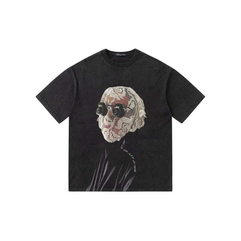 Street Washed 100% Cotton T Shirt-0