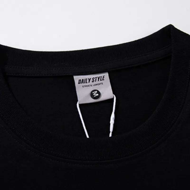 Retro Casual Cotton Blended Fabric T-Shirt Unisex-4